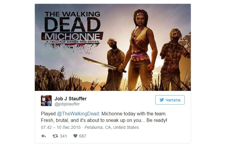 Telltale посоветовали готовиться к спин-оффа Мишон в The Walking Dead