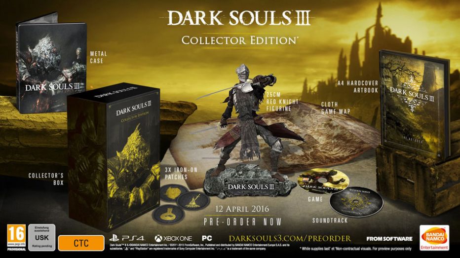 Появились детали коллекционных изданий Dark Souls III