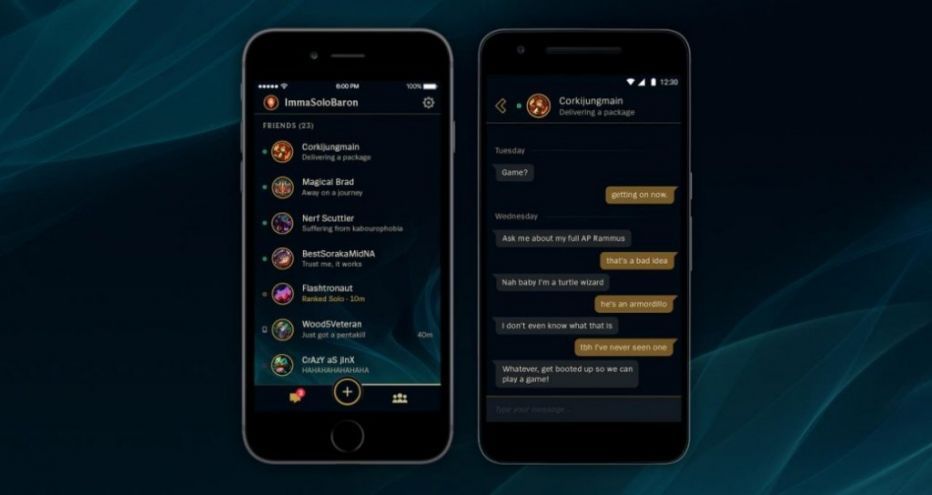 Появился мобильное приложение для игроков League of Legends