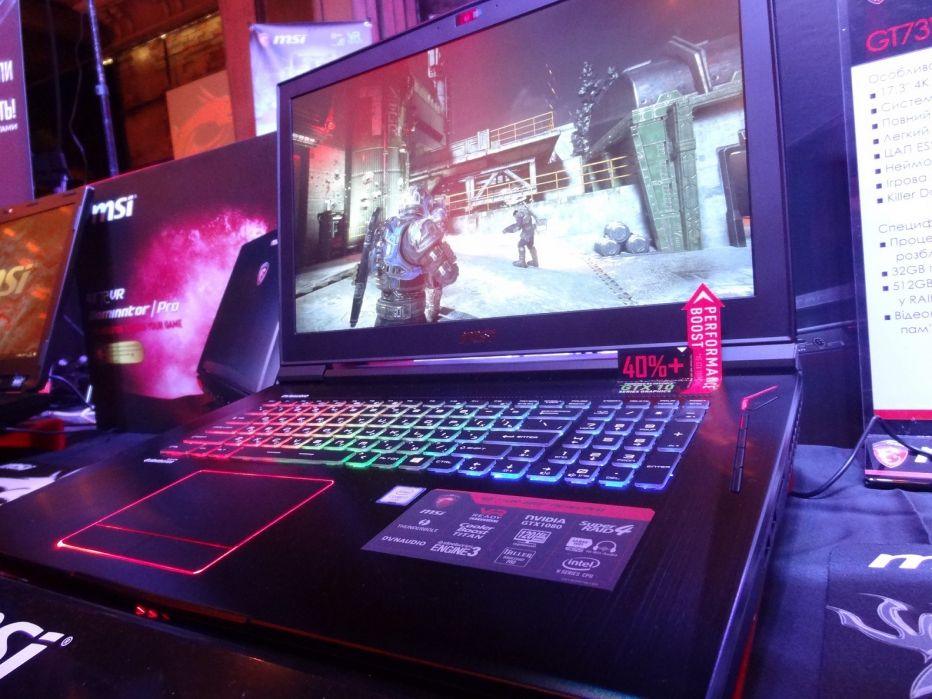 MSI Украина представила новую линейку игровых ноутбуков