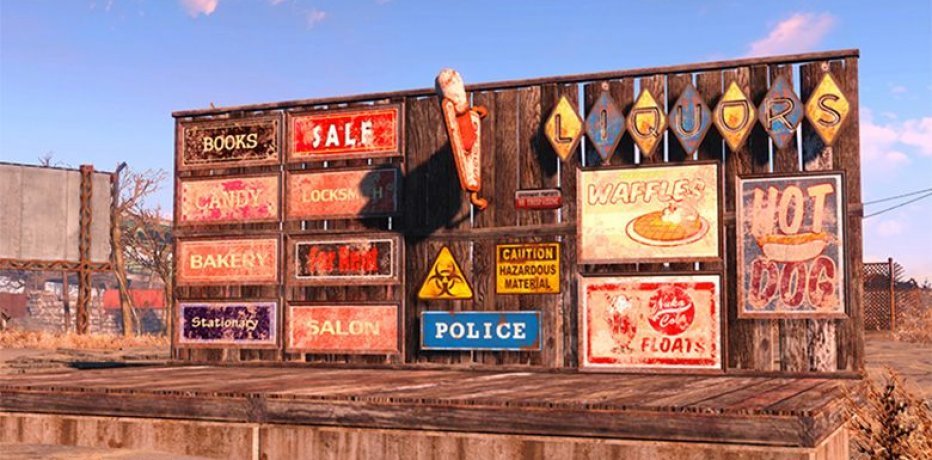 Fallout 4 бета патч добавляет новые украшения поселениям
