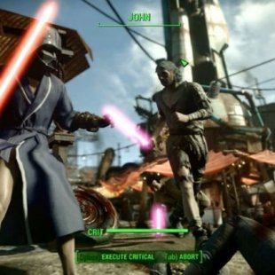 Мод Fallout 4 добавляет световые мечи