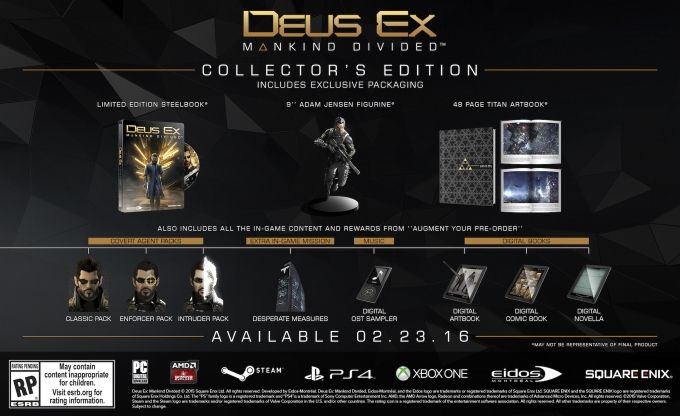 Square Enix сообщила дату выхода Deus Ex: Mankind Divided